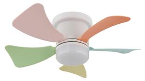 Globo 03609B - LED stmievateľný stropný ventilátor HINES 10W/230V 3000-6500K + diaľkové ovládanie