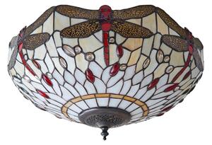 Endon 70723 - Stropné svietidlo Tiffany DRAGONFLY 2xE27/60W/230V pr. 41 cm