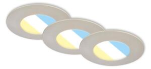Briloner 7598032 -SADA 3x LED Koupelnové podh. svítidlo LED/4,9W/230V IP44 chróm