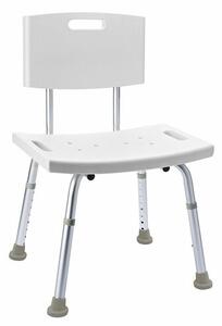 SAPHO A00602101 Handicap stolička s operadlom, nastaviteľná výška, biela