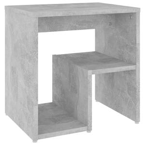 Nočný stolík betónový sivý 40x30x40 cm drevotrieska