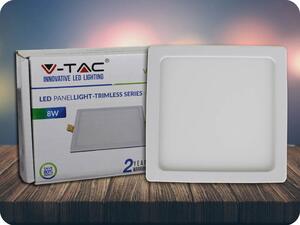 V-TAC LED PANEL 8W, (800LM), HRANATÝ Farba svetla: Teplá biela