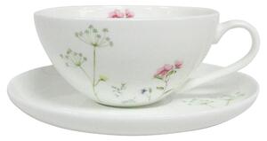 ŠÁLKA NA ČAJ S TANIERIKOM kostný porcelán (bone china) Novel - Hrnčeky & šálky