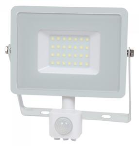 V-TAC 30W LED reflektor so senzorom SMD, SAMSUNG chip, biely Farba svetla: Denná biela