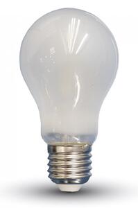 V-TAC LED Filament Frost Cover žiarovka 6W (660Lm), E27, A60, 2700K Farba svetla: Teplá biela