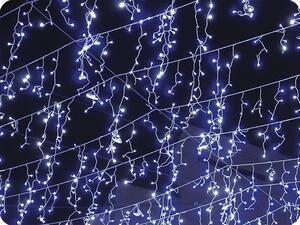 ACA Lighting LED dážď, 3m, 144LED, 24 x vetva, 60cm dĺžka vetvy, CW, bez funkcií, s adaptérom [R144WE44TC]