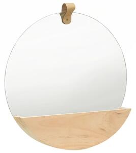 Nástenné zrkadlo z masívneho borovicového dreva 35 cm