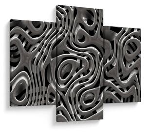 Obraz - Metalická abystrakcia (90x60 cm)