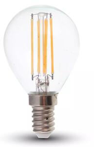 V-TAC Retro LED žiarovka E14, 6W, 600lm, 300°, P45 Farba svetla: Studená biela