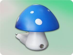 ACA Lighting Nočné svetielko Huba so senzorom 0,4W, 6400K, modré+biele [846LED4SB]