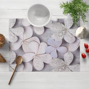 Biante Dekoračné prestieranie na stôl PML-032 Designové kvety na sivom 30x40 cm