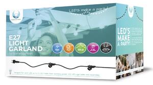 TelForceOne LED reťazové svietidlo pre 10xE27, 12m, IP65 [RTV100001]