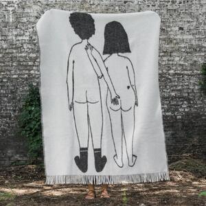 Vlnený prehoz Naked couple back 130 x 170 cm