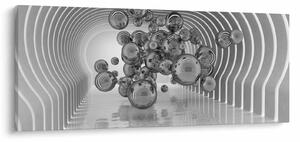 Obraz - Čiernobiele bubliny (120x50 cm)