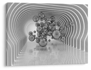 Obraz - Čiernobiele bubliny (70x50 cm)