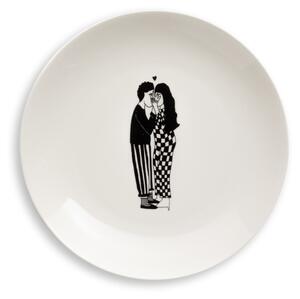 Porcelánový tanier Secret Kissers 23 cm