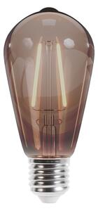 Forever Light E27 LED Retro Filament žiarovka 4W, 400lm, ST64, dymová, 2000K