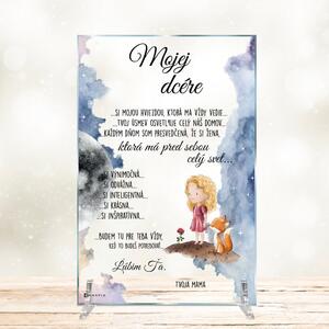 INSPIO - výroba darčekov a dekorácií - Originálny darček pre dcéru - plaketa s vlastným textom a dizajnom