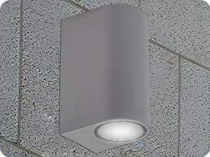 Spectrum LED Nástenné LED svietidlo 2xGU10, IP54, sivé [SLIP007008]