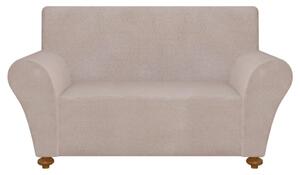 131089 Stretch Couch Slipcover Beige Polyester Jersey