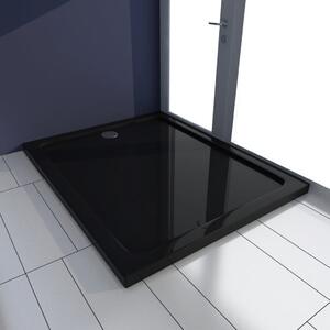 Obdĺžniková sprchová vanička z ABS, čierna 80x100 cm