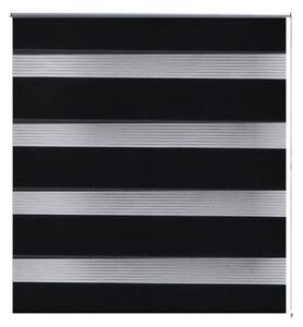 Roleta vzor zebra, 100 x 175 cm, čierna