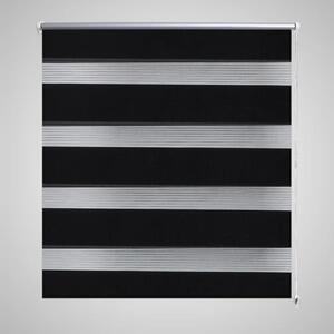 Roleta vzor zebra, 80 x 175 cm, čierna
