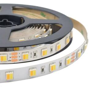 V-TAC LED pás do exteriéru CCT, 24V, 14W/m, 1500lm/m, IP65, balenie 5m
