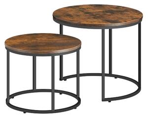 Dekorstudio Set 2ks rustikálnych kávových stolíkov