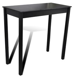 Barový stôl, MDF, čierny 115x55x107 cm