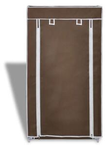 Látkový botník, prekrytý, 58 x 28 x 106 cm, hnedý