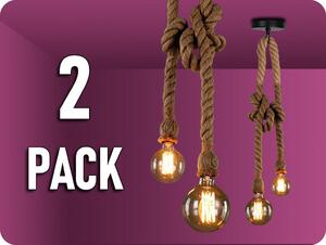 LED line® Dekoratívne Lano 2xE27, 2x1,5m/2-PACK! [249884]