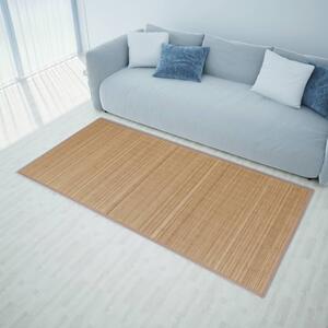 Obdĺžnikový hnedý bambusový koberec 120x180 cm