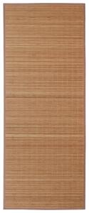 Obdĺžnikový hnedý bambusový koberec 150x200 cm