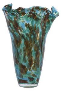 Váza z brokového skla Green / Brown / Blue