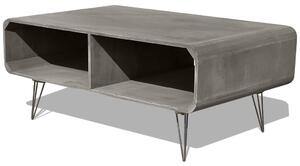 Konferenčný stolík 90x55,5x38,5 cm, masív paulovnia, sivý