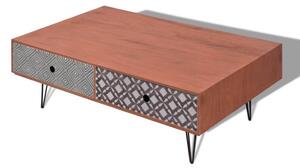 Konferenčný stolík, 100x60x35 cm, hnedý