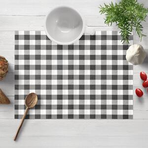 Biante Dekoračné prestieranie na stôl Rebeka RE-011 Sivo-biela kocka stredná 30x40 cm