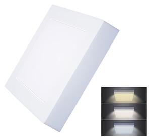 Solight prisadený LED panel 12W, 900lm, štvorcový, 17x17cm, CCT [WD171]