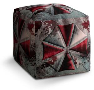 Sablio Taburet Cube Resident Evil Umbrella Corporation Steel - 40x40x40 cm