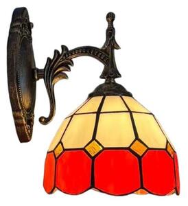 Brilagi - Tiffany vitrážová nástenná lampa SIENNA 1xE14/40W/230V