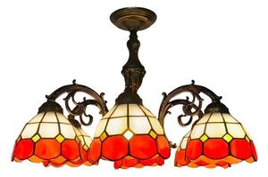 Brilagi - Tiffany vitražový prisadený luster SIENNA 6xE27/60W/230V pr. 60 cm
