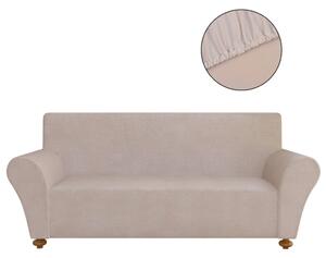 131090 Stretch Couch Slipcover Beige Polyester Jersey