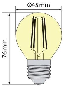 Brilagi - LED žiarovka FILAMENT CLASIC ONE P45 E27/6,5W/230V 3000K