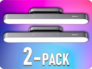 Baseus LED nabíjateľné svietidlo s dotykovým ovládaním 4.5W, 5V, 4000K, sivé/2-PACK!