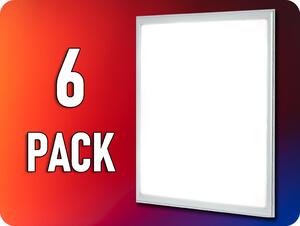 V-TAC LED panel s napájacím zdrojom, štvorec 60x60cm, 40W, 4950lm/6-PACK! Farba svetla: Denná biela