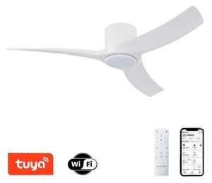ZEVENTI - LED stropný ventilátor ORBITO LED/24W/230V Wi-Fi Tuya biely + diaľkové ovládanie