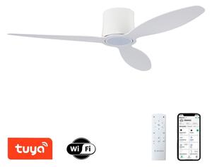 ZEVENTI - LED Stropný ventilátor VENTORA LED/24W/230V Wi-Fi Tuya biely + diaľkový ovládač