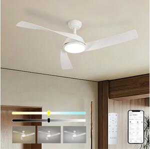 ZEVENTI - LED stropný ventilátor AERYS LED/24W/230V Wi-Fi Tuya biela + diaľkové ovládanie
