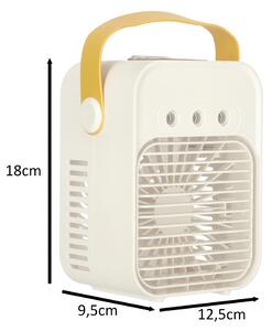 Ventilátor klimatizácie zvlhčovač strieborný
